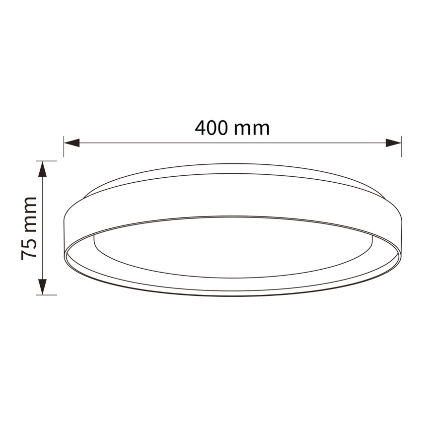 Brilagi - ściemnialna oprawa sufitowa LED WALDO LED/48W/230V 3000-6500K śr. 40 cm beżowo-złota + pilot zdalnego sterowania