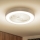 Brilagi - LED Ściemnialna lampa sufitowa z wentylatorem LED/30W/230V 3000-6500K Ø 50 cm biała + pilot zdalnego sterowania