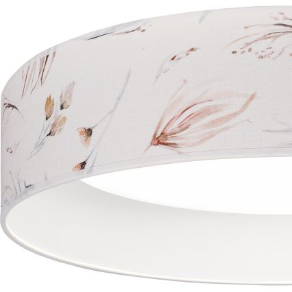 Brilagi - ściemnialna lampa sufitowa LED VELVET SMARTIX LED/36W/230V 3000-6000K śr. 55 cm biały/wzór kwiatowy Wi-Fi Tuya Beacon + pilot
