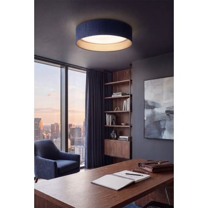 Brilagi - ściemnialna lampa sufitowa LED VELVET SMART VARI LED/24W/230V 3000-6500K Ø 45 cm niebieska/złota + pilot zdalnego sterowania