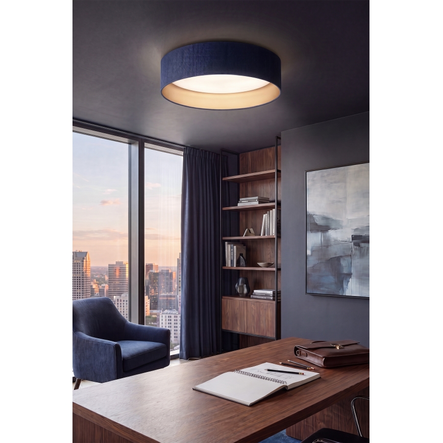 Brilagi - ściemnialna lampa sufitowa LED VELVET SMART VARI LED/24W/230V 3000-6500K Ø 45 cm niebieska/złota + pilot zdalnego sterowania