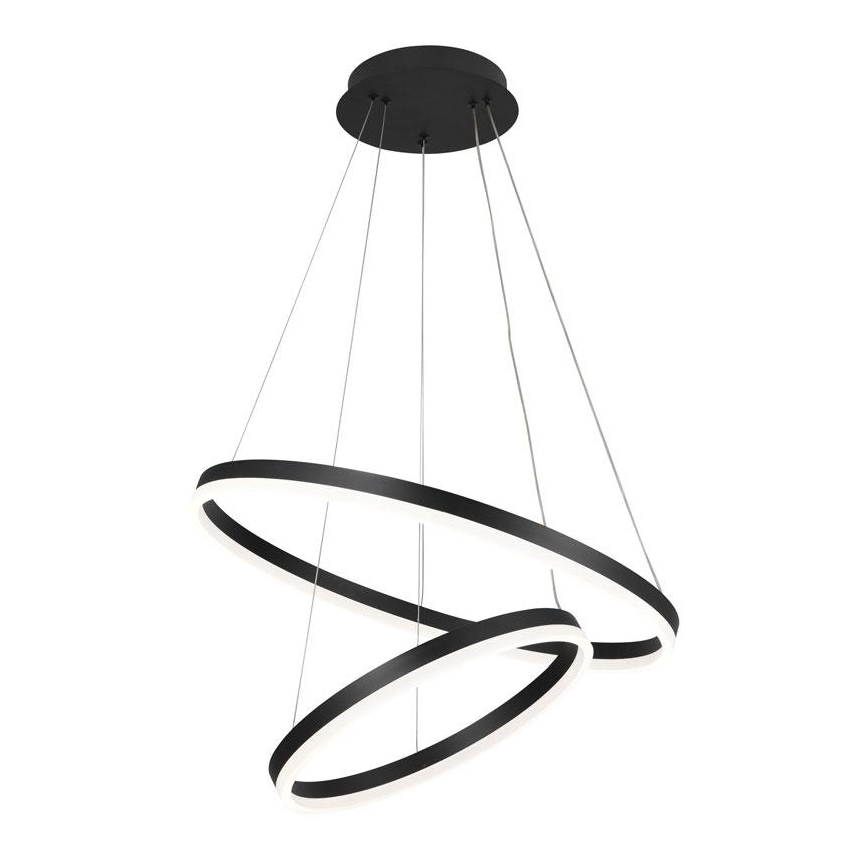 Brilagi - LED ściemnialny żyrandol na linkach CIRCLE LED/70W/230V 3000-6500K Ø 60 cm czarny + pilot