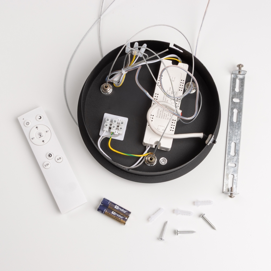 Brilagi - LED ściemnialny żyrandol na linkach FALCON LED/80W/230V 3000-6500K śr. 60 cm czarny + zdalne sterowanie