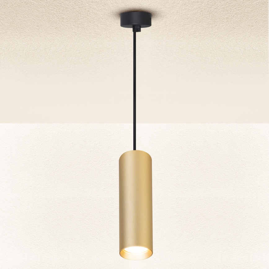Brilagi - LED ściemnialna lampa wisząca na lince SELE 1xGU10/6,5W/230V 2700-6500K czarny/złoty