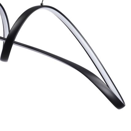 Brilagi - LED ściemnialny żyrandol na linkach TWISTER LED/60W/230V 3000-6000K czarny + pilot