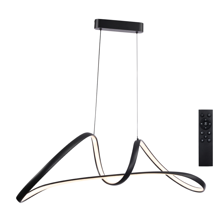 Brilagi - LED ściemnialny żyrandol na linkach TWISTER LED/60W/230V 3000-6000K czarny + pilot