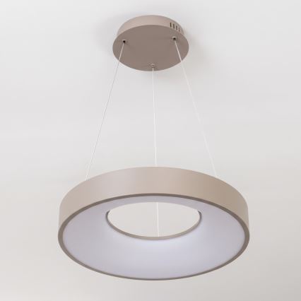 BRILAGI - LED ściemnialny żyrandol na lince FALCON II LED/67W/230V 3000-6500K Ø 40 cm beżowy + pilot zdalnego sterowania