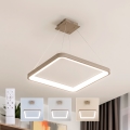 BRILAGI - LED ściemnialna lampa wisząca na linkach FALCON SLIM LED/50W/230V 3000-6500K 50x50 cm beżowa + zdalne sterowanie