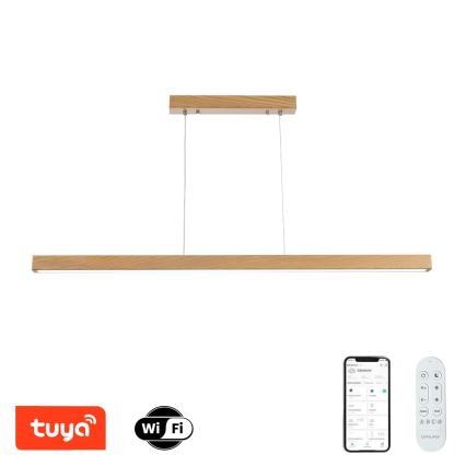 Brilagi - LED ściemnialny żyrandol na lince OAK SMART LED/30W/230V Wi-Fi Tuya dąb + pilot zdalnego sterowania