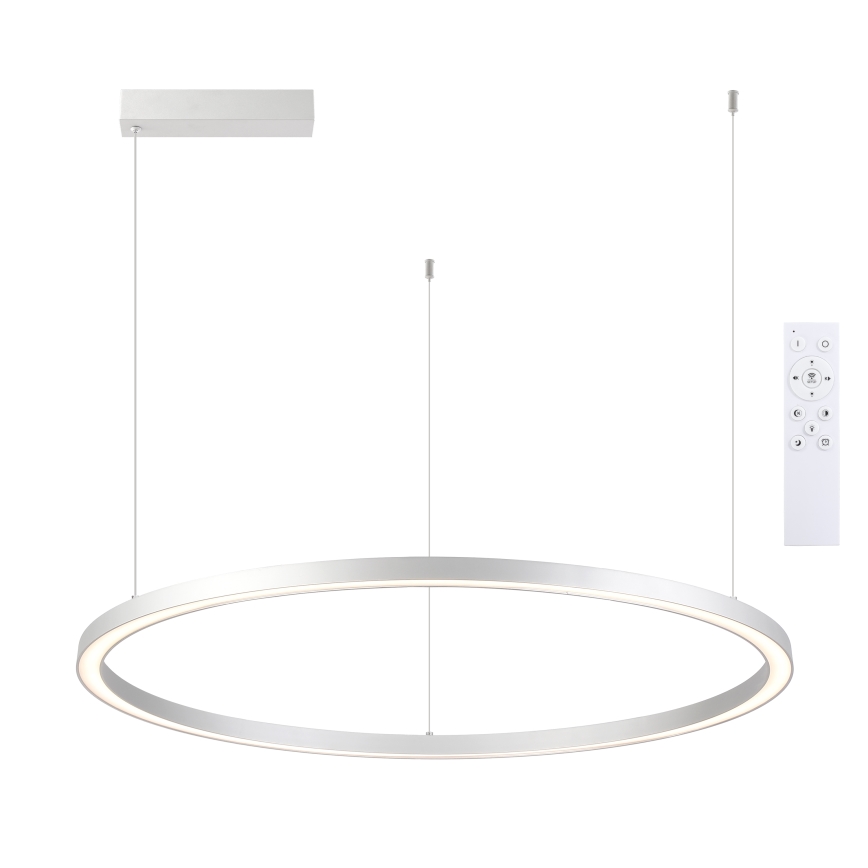 Brilagi - Ściemnialny żyrandol na linkach PORTOFINO LED/60W/230V 3000-6000K śr. 80 cm srebrny + pilot zdalnego sterowania