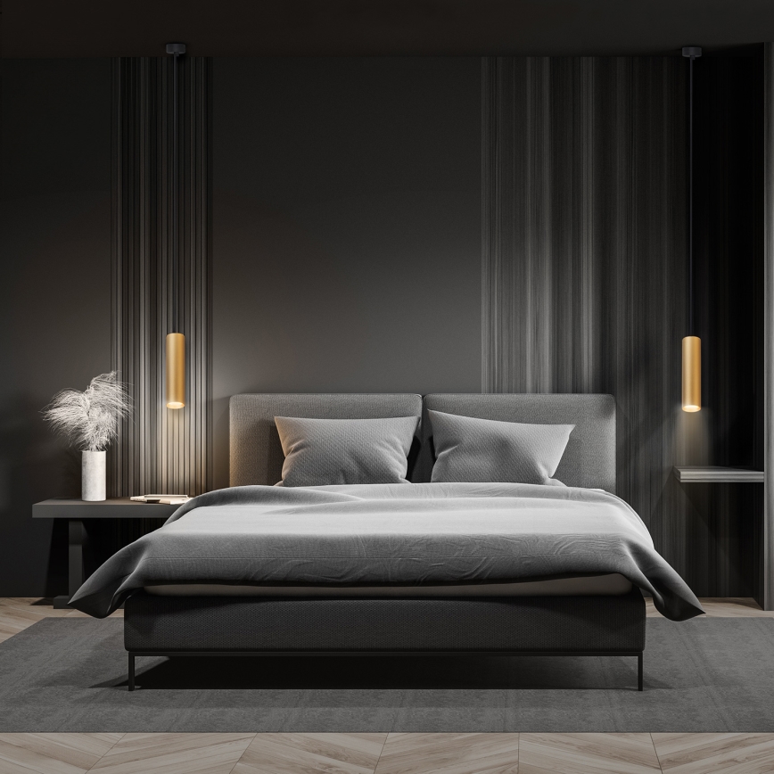 Brilagi - LED RGBW ściemnialna lampa wisząca na lince SELE 1xGU10/6W/230V 3000K czarny/złoty