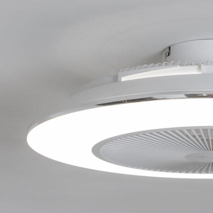 Brilagi - LED Lampa z regulacją jasności z wentylatorem AURA LED/38W/230V 3000-6000K biała + pilot zdalnego sterowania