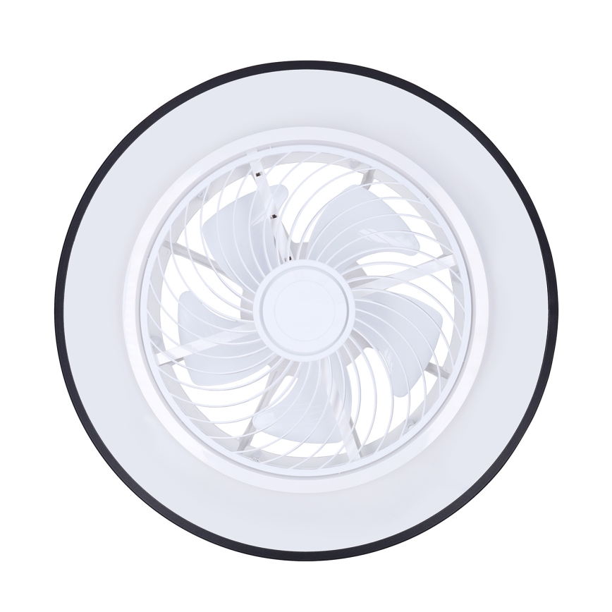 Brilagi - ściemnialna lampa sufitowa LED z wentylatorem LED/30W/230V 3000-6500K Ø 50 cm czarna + pilot