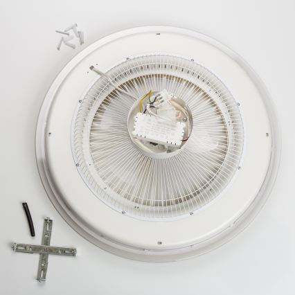 Brilagi - LED Lampa z regulacją jasności z wentylatorem RONDA LED/48W/230V 3000-6000K biała + pilot zdalnego sterowania