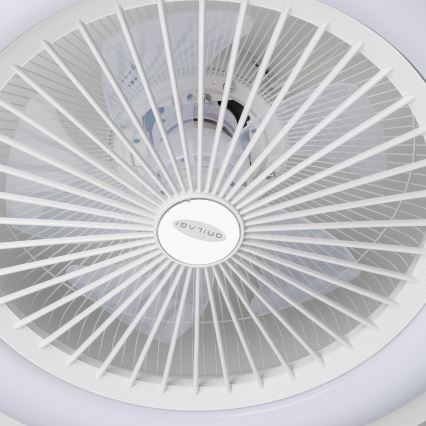 Brilagi - LED Lampa z regulacją jasności z wentylatorem RONDA LED/48W/230V 3000-6000K biała + pilot zdalnego sterowania