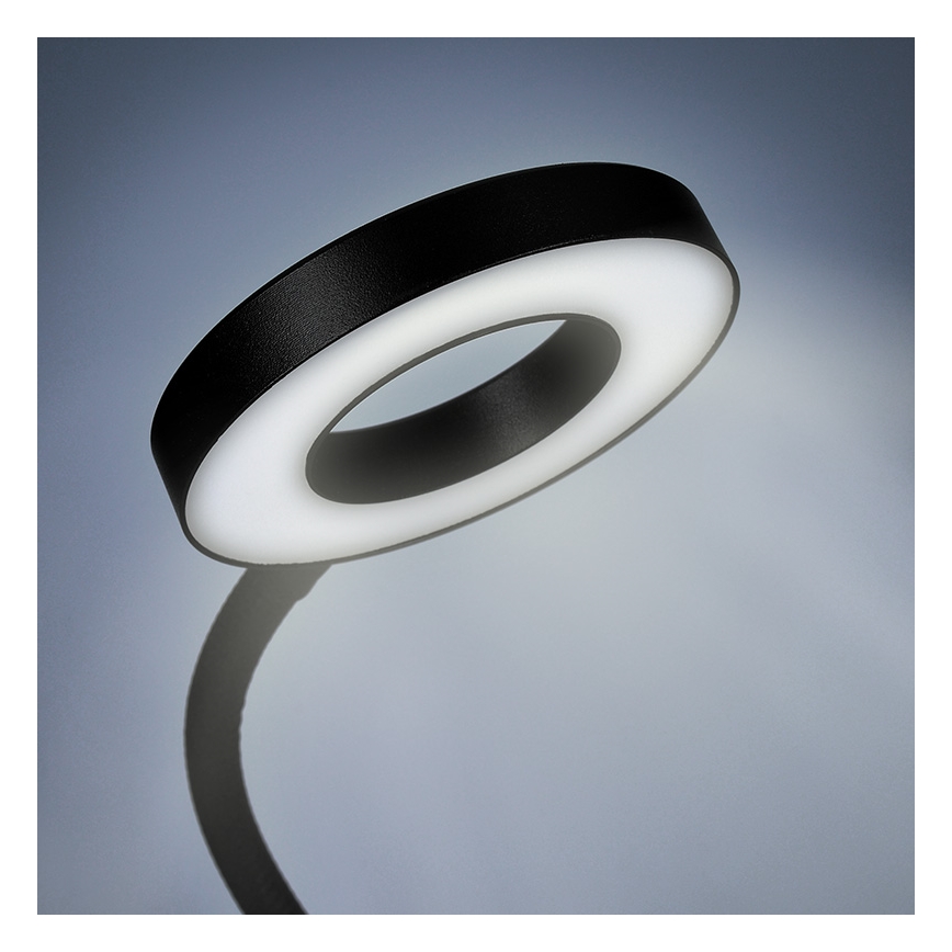 Brilagi -LED ściemnialna lampa zaciskowa ORBELA LED/8W/5V 3000/4000/5000K czarna