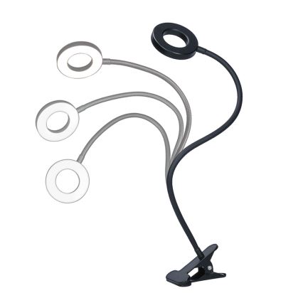 Brilagi -LED ściemnialna lampa zaciskowa ORBELA LED/8W/5V 3000/4000/5000K czarna