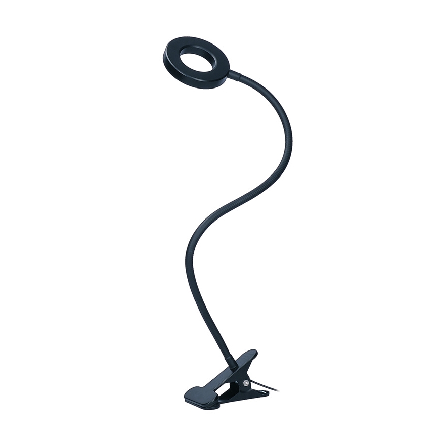 Brilagi -LED ściemnialna lampa zaciskowa ORBELA LED/8W/5V 3000/4000/5000K czarna