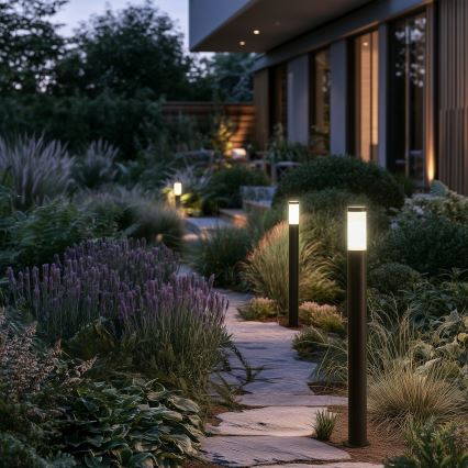 BRILAGI - LED ściemnialna lampa zewnętrzna ELIA 1xE27/6W/230V 2700-6500K IP44 Wi-Fi 100 cm antracyt