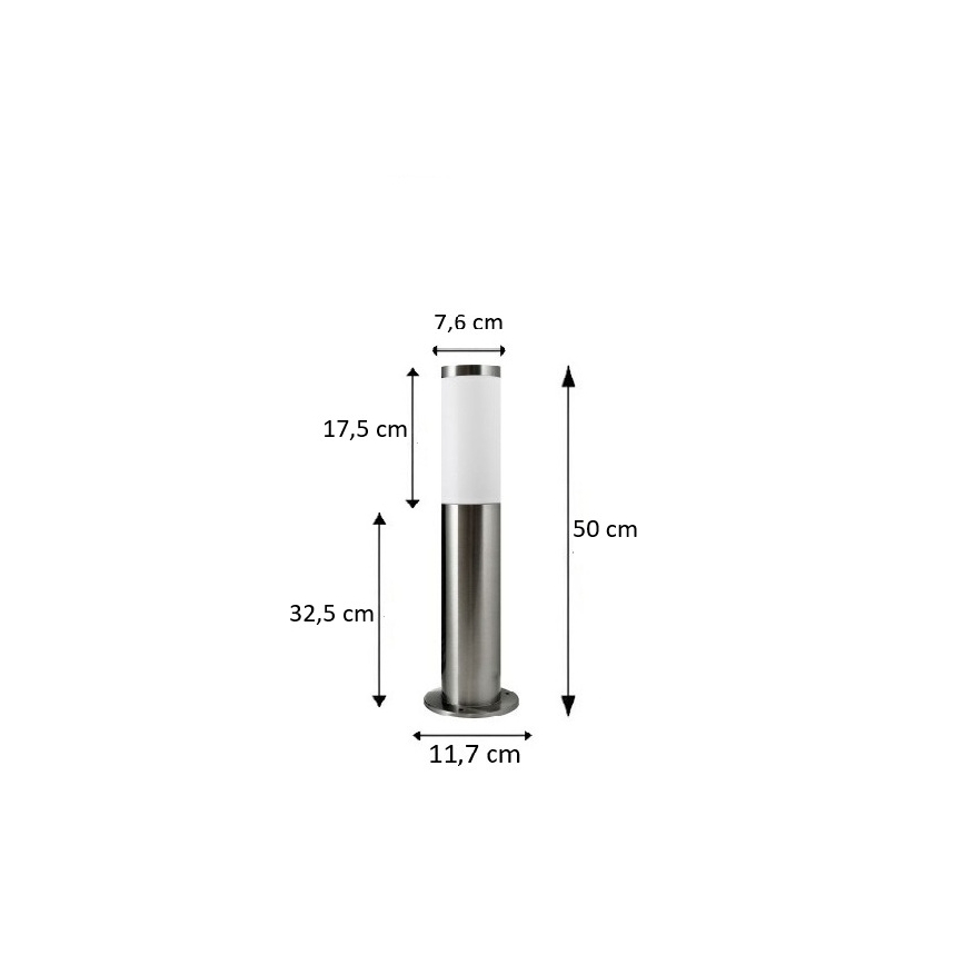 BRILAGI - LED ściemnialna lampa zewnętrzna ELIA 1xE27/6W/230V 2700-6500K IP44 Wi-Fi 50 cm matowy chrom