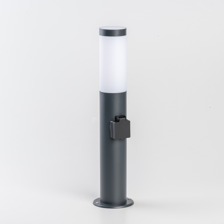 BRILAGI - LED ściemnialna lampa zewnętrzna z gniazdkiem ELIA 1xE27/6W/230V 2700-6500K IP44 Wi-Fi 50 cm antracyt