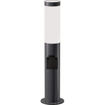 Brilagi - LED ściemnialna lampa zewnętrzna z gniazdkiem ELIA 1xE27/6W/230V 2700-6500K IP44 Wi-Fi 50 cm antracyt