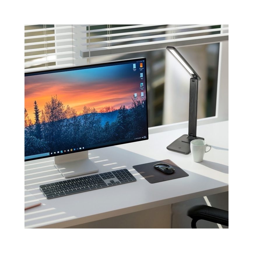 Brilagi - LED ściemnialna lampka biurkowa MODO LED/7W/230V 3000/4000/6500K czarna
