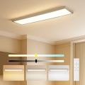 Brilagi - LED ściemnialna łazienkowa lampa sufitowa FRAME SMART LED/50W/230V 120x30 cm 3000-6000K IP44 beżowa + pilot zdalnego sterowania