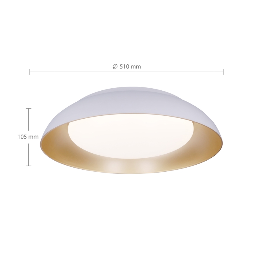 Brilagi - LED ściemnialna lampa sufitowa ALVA LED/48W/230V 3000-6500K Ø 51 cm biała + pilot zdalnego sterowania