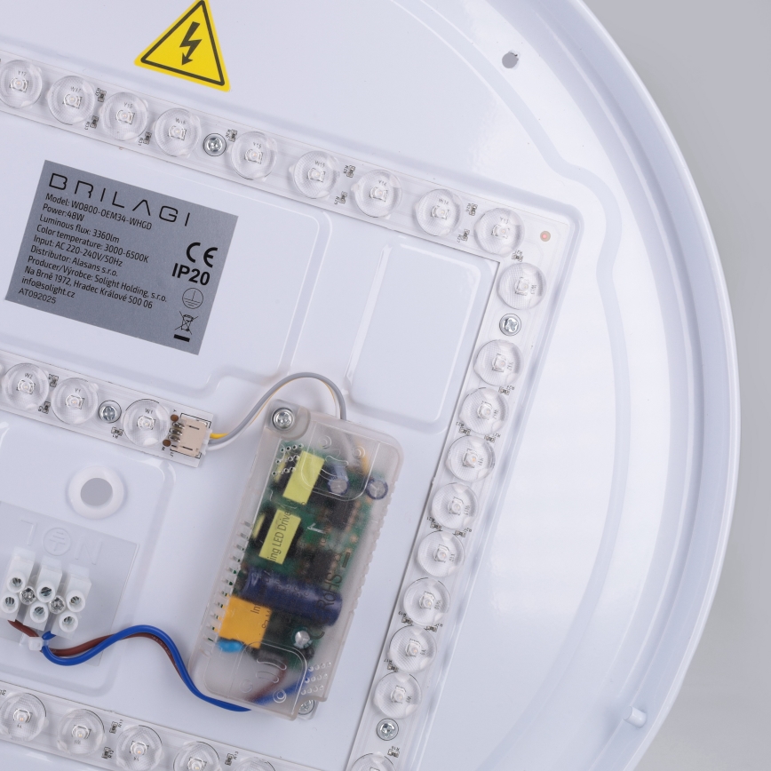 Brilagi - LED ściemnialna lampa sufitowa ALVA LED/48W/230V 3000-6500K Ø 51 cm biała + pilot zdalnego sterowania