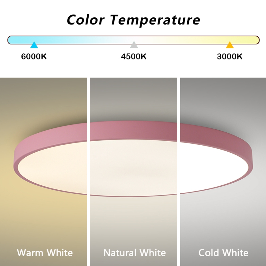 Brilagi - Ściemniwalna oprawa LED POOL SMART LED/100W/230V Ø 80 cm Wi-Fi Tuya + pilot zdalnego sterowania różowa