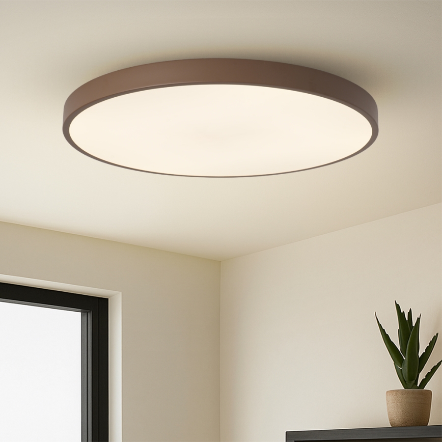 Brilagi - Ściemnialna oprawa LED POOL SMART LED/128W/230V, średnica 100 cm, 3000-6000K, Wi-Fi Tuya + pilot zdalnego sterowania, brązowy