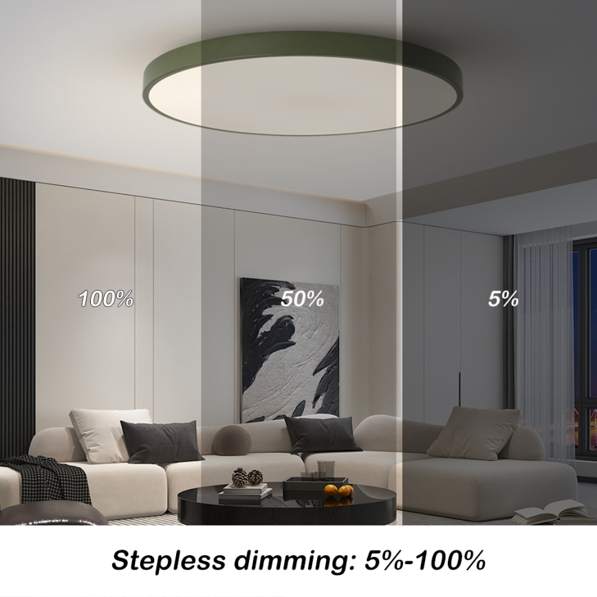 Brilagi - ściemnialna oprawa LED POOL SMART LED/128W/230V śr. 100 cm Wi-Fi Tuya + pilot zdalnego sterowania, zielona