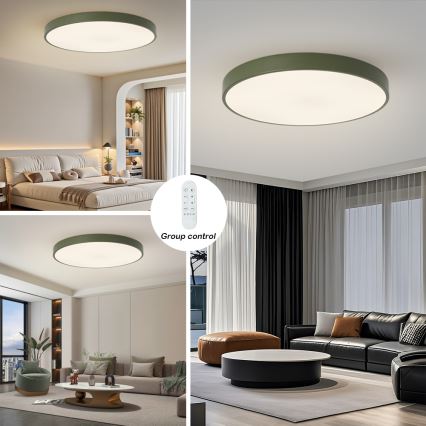 Brilagi - ściemnialna oprawa LED POOL SMART LED/128W/230V śr. 100 cm Wi-Fi Tuya + pilot zdalnego sterowania, zielona