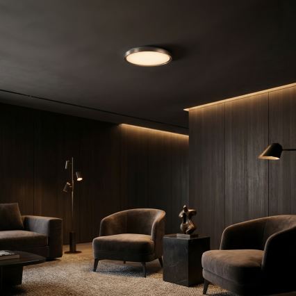 Brilagi - LED ściemnialna oprawa sufitowa FANCIA LED/48W/230V 3000-6500K Ø 39 cm srebrna + pilot zdalnego sterowania
