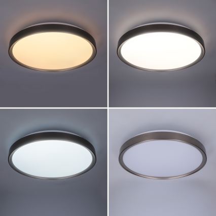 Brilagi - LED ściemnialna oprawa sufitowa FANCIA LED/48W/230V 3000-6500K Ø 39 cm srebrna + pilot zdalnego sterowania