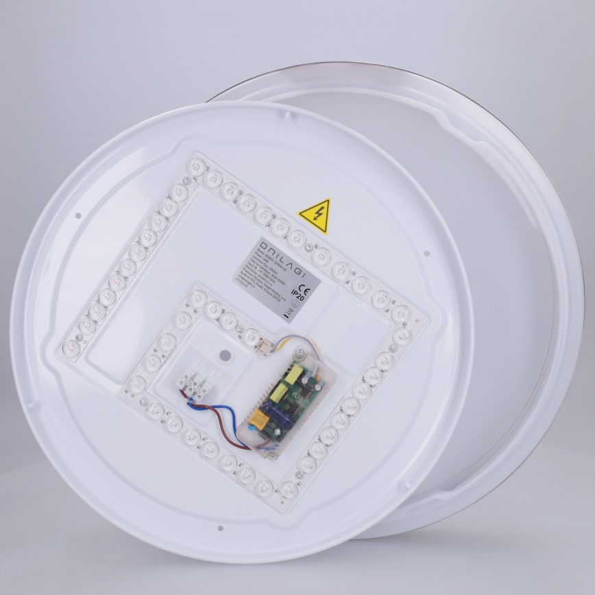 Brilagi - LED ściemnialna oprawa sufitowa FANCIA LED/48W/230V 3000-6500K Ø 39 cm srebrna + pilot zdalnego sterowania