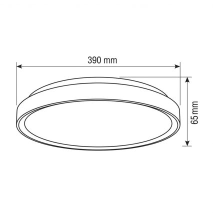 Brilagi - LED ściemnialna oprawa sufitowa FANCIA LED/48W/230V 3000-6500K Ø 39 cm srebrna + pilot zdalnego sterowania