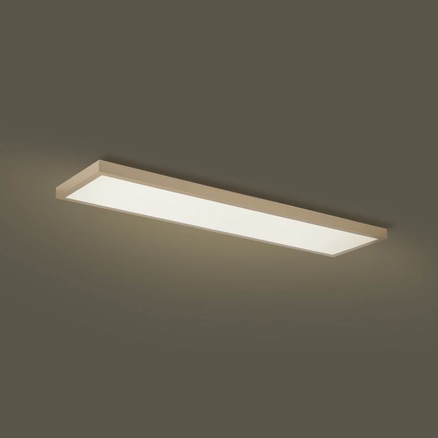 Brilagi - LED ściemnialna łazienkowa lampa sufitowa FRAME SMART LED/50W/230V 120x30 cm 3000-6000K IP44 beżowa + pilot zdalnego sterowania