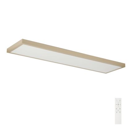 Brilagi - LED ściemnialna łazienkowa lampa sufitowa FRAME SMART LED/50W/230V 120x30 cm 3000-6000K IP44 beżowa + pilot zdalnego sterowania