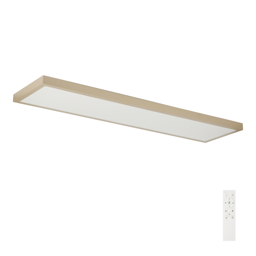Brilagi - LED ściemnialna łazienkowa lampa sufitowa FRAME SMART LED/50W/230V 120x30 cm 3000-6000K IP44 beżowa + pilot zdalnego sterowania