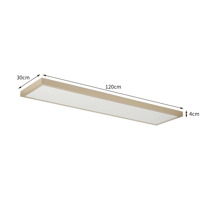 Brilagi - LED ściemnialna łazienkowa lampa sufitowa FRAME SMART LED/50W/230V 120x30 cm 3000-6000K IP44 beżowa + pilot zdalnego sterowania
