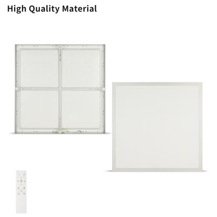 Brilagi - Ściemnialna sufitowa lampa łazienkowa FRAME SMART LED/50W/230V 60x60 cm 3000-6000K IP44 srebrna + pilot zdalnego sterowania