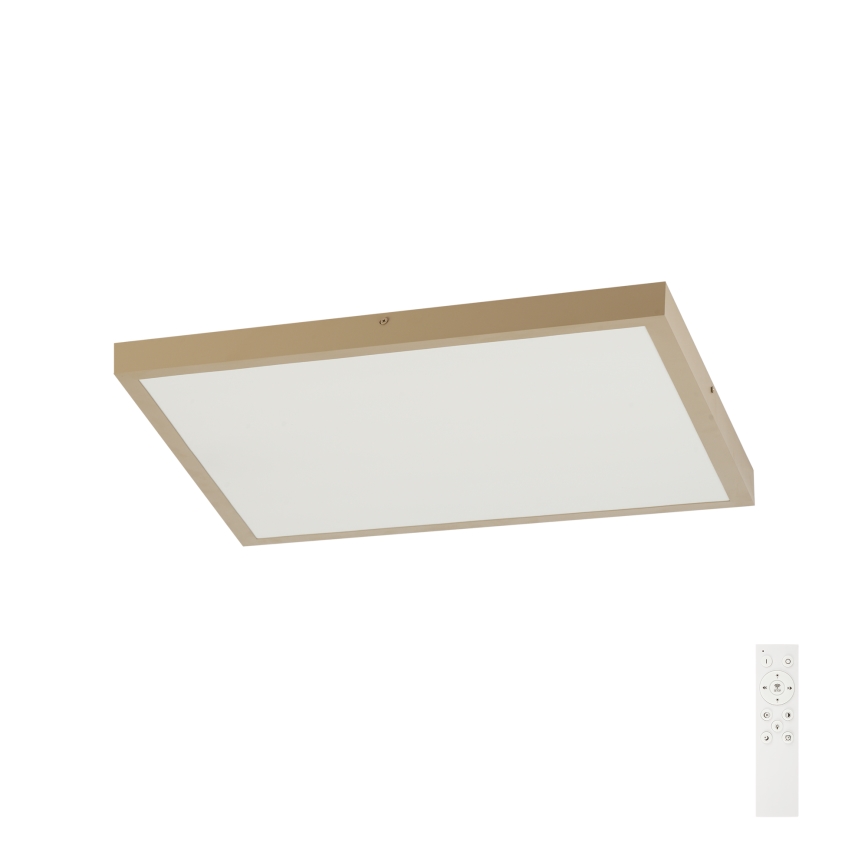 Brilagi - ściemnialna lampa sufitowa LED do łazienki FRAME SMART LED/50W/230V 60x60 cm 3000-6000K IP44 beżowa + pilot zdalnego sterowania