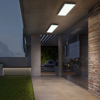 Brilagi - ściemnialna oprawa sufitowa LED do łazienki FRAME SMART LED/50W/230V 120x30 cm 3000-6000K IP44 biała + pilot zdalnego sterowania