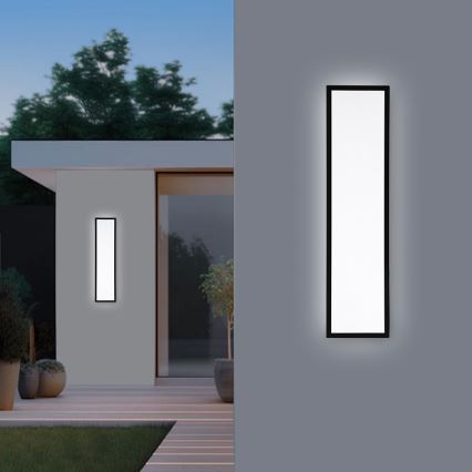 Brilagi - Ściemnialna sufitowa lampa łazienkowa LED FRAME SMART LED/50W/230V 120x30 cm 3000-6000K IP44 czarna + pilot zdalnego sterowania