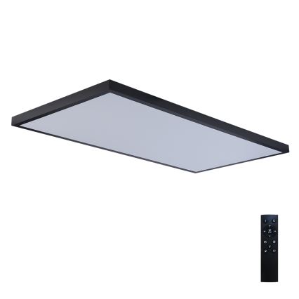 Brilagi - LED ściemnialny plafon łazienkowy FRAME SMART LED/96W/230V 120x60 cm 3000-6000K IP44 czarny + pilot zdalnego sterowania