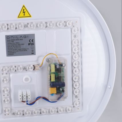 Brilagi - Ściemnialna lampa sufitowa ALVA LED/48W/230V 3000-6500K Ø 51 cm czarna + pilot zdalnego sterowania