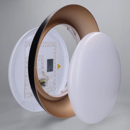 Brilagi - Ściemnialna lampa sufitowa ALVA LED/48W/230V 3000-6500K Ø 51 cm czarna + pilot zdalnego sterowania