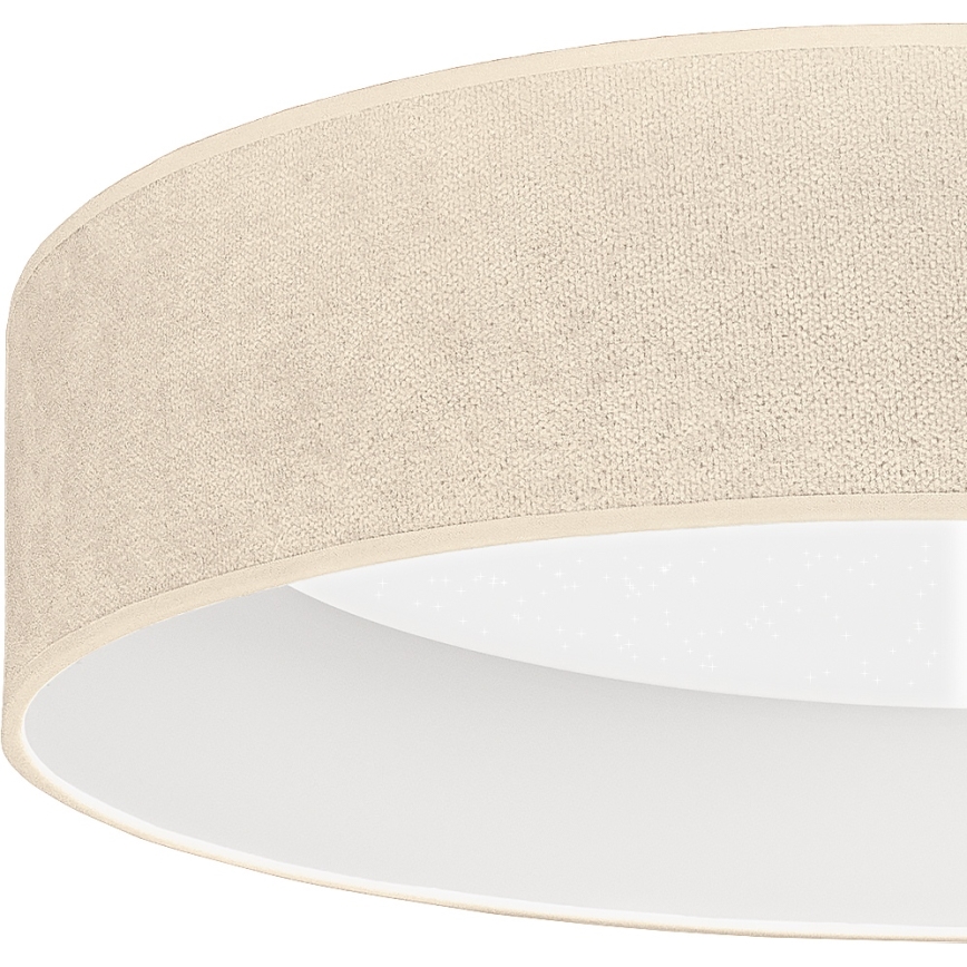 BRILAGI - LED ściemnialna oprawa sufitowa VELVET SMARTIX STARS LED/24W/230V 3000-6000K Ø 45 cm kremowa Wi-Fi Tuya Beacon + pilot zdalnego sterowania